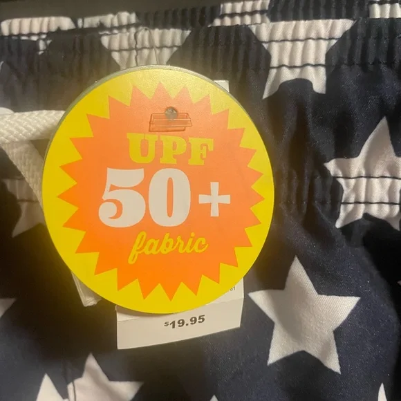 NWT Children’s Place Sport American Flag Patriotic Youth Boys Swim Trunks, XXL - Picture 3 of 9